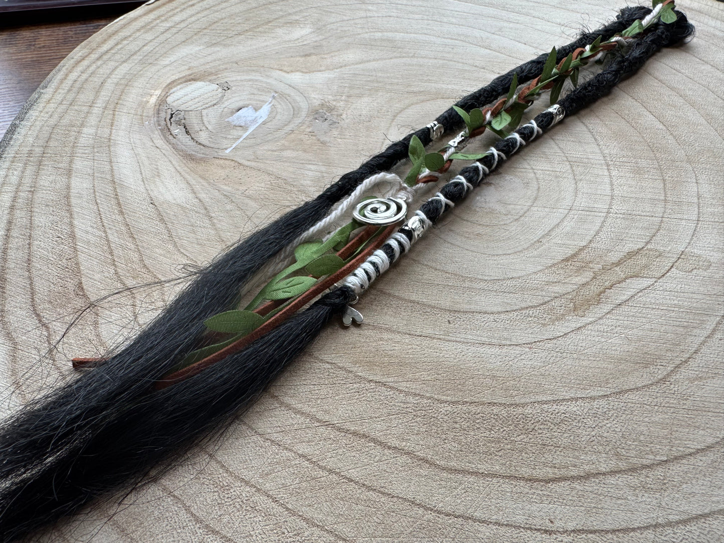 Wrenn Clip-In Dreadlocks (2 Locs + Wrap) | Handmade Synthetic Dreads | Easy Install | 18 inch | Boho Festival hair