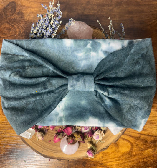 Grey Tie-Dye Extra Stretchy Headband