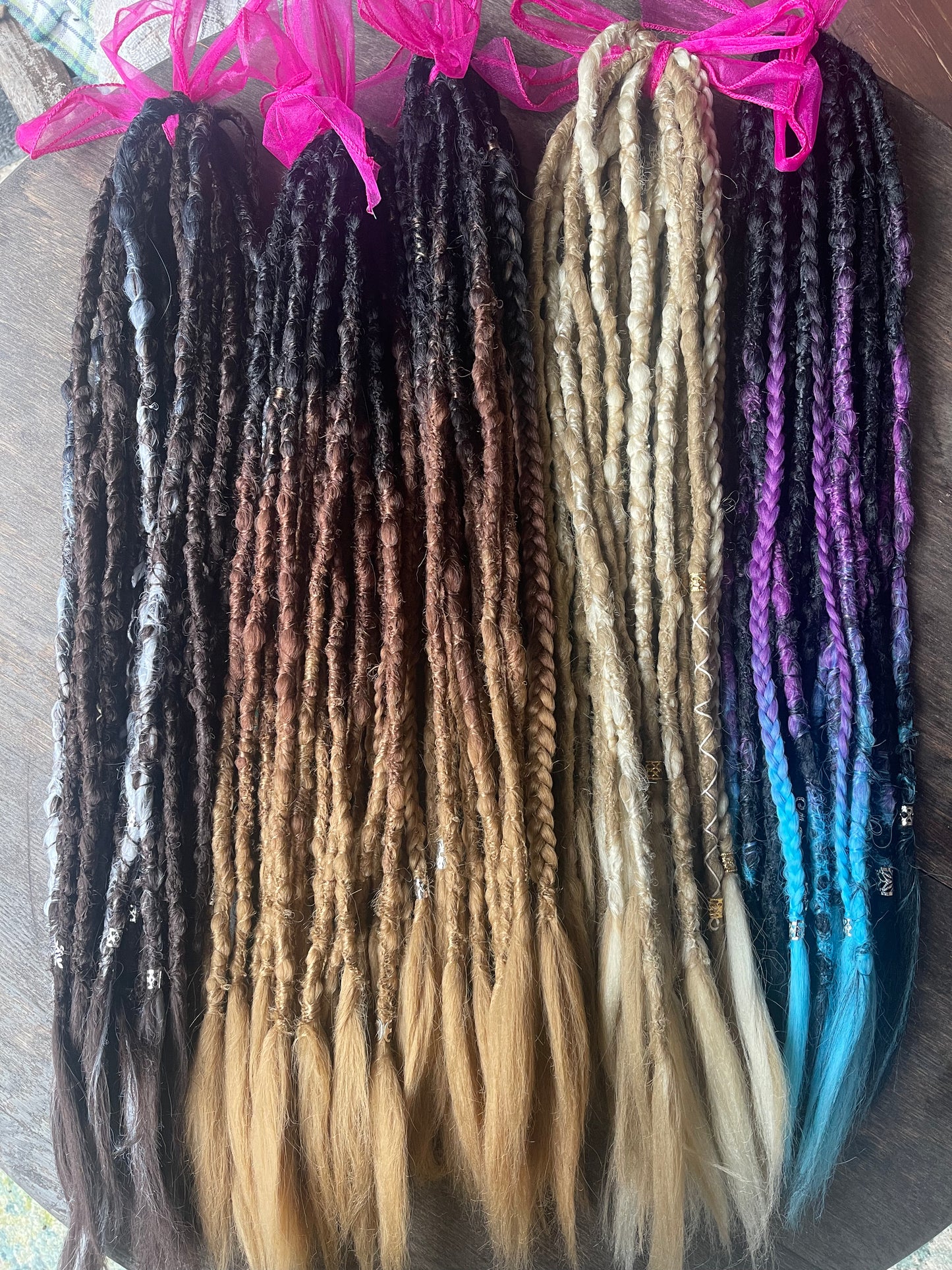 Custom Sets (Any Colours) Single Ended Dreadlocks