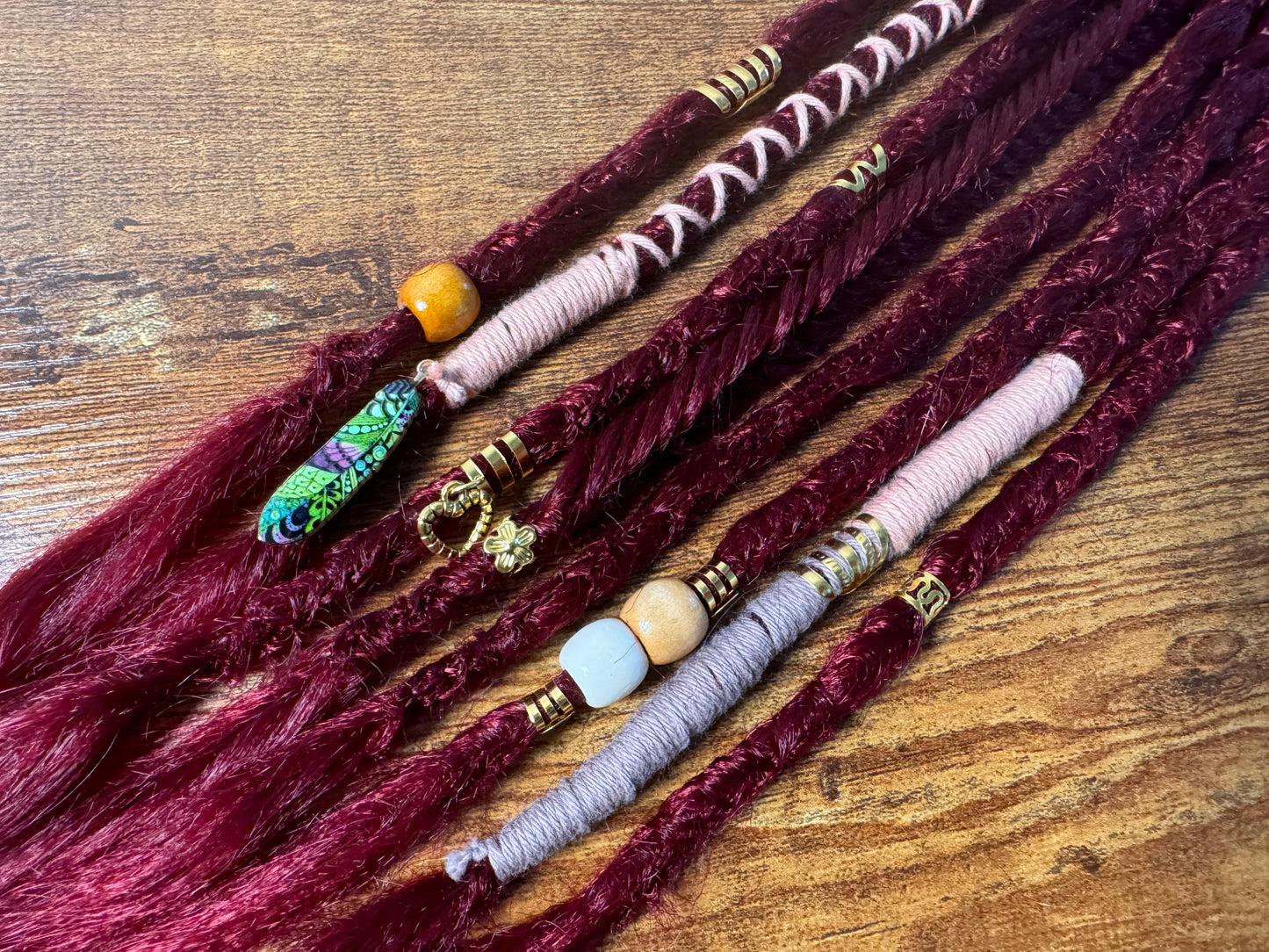 Pyro Dread Ponytail Custom Set Dreadlocks Synthetic Dread Set