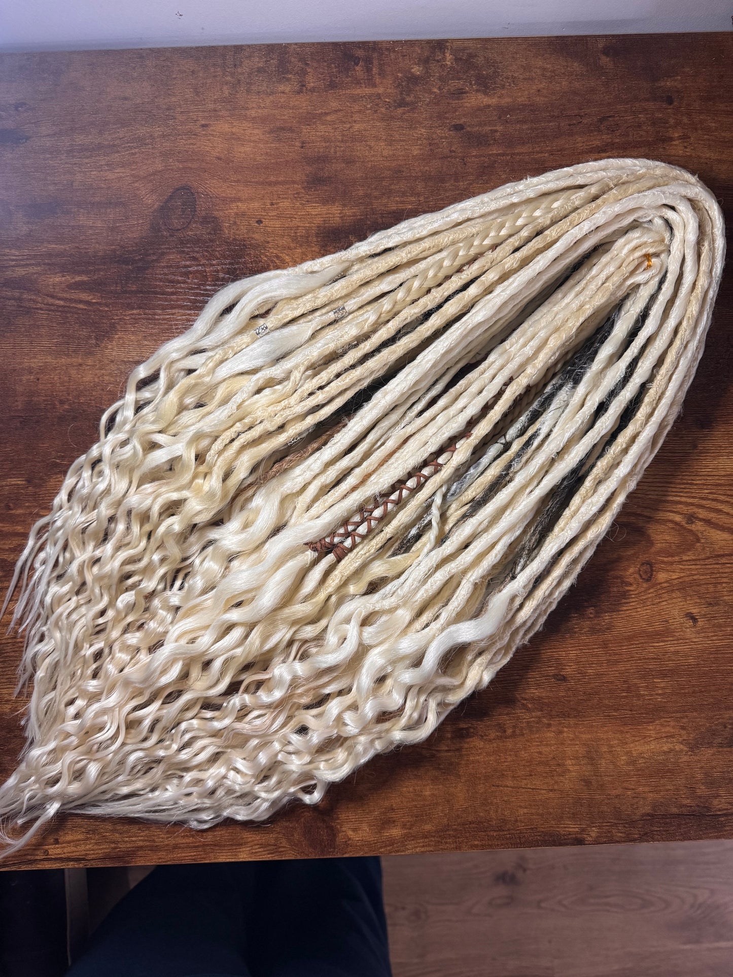 A Custom Wavy Mix Custom Set of Dreadlock Extensions - Create Your Own Custom Set Synthetic Double Ended Dreadlocks Synthetic Dread Set Dreadlocks