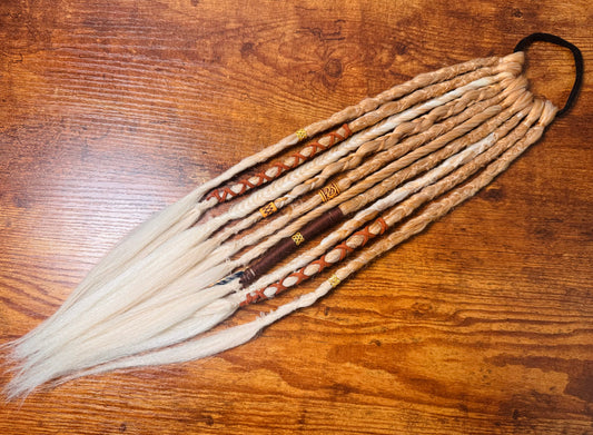 Buttercream Dread Ponytail Custom Set Dreadlocks Synthetic Dread Set