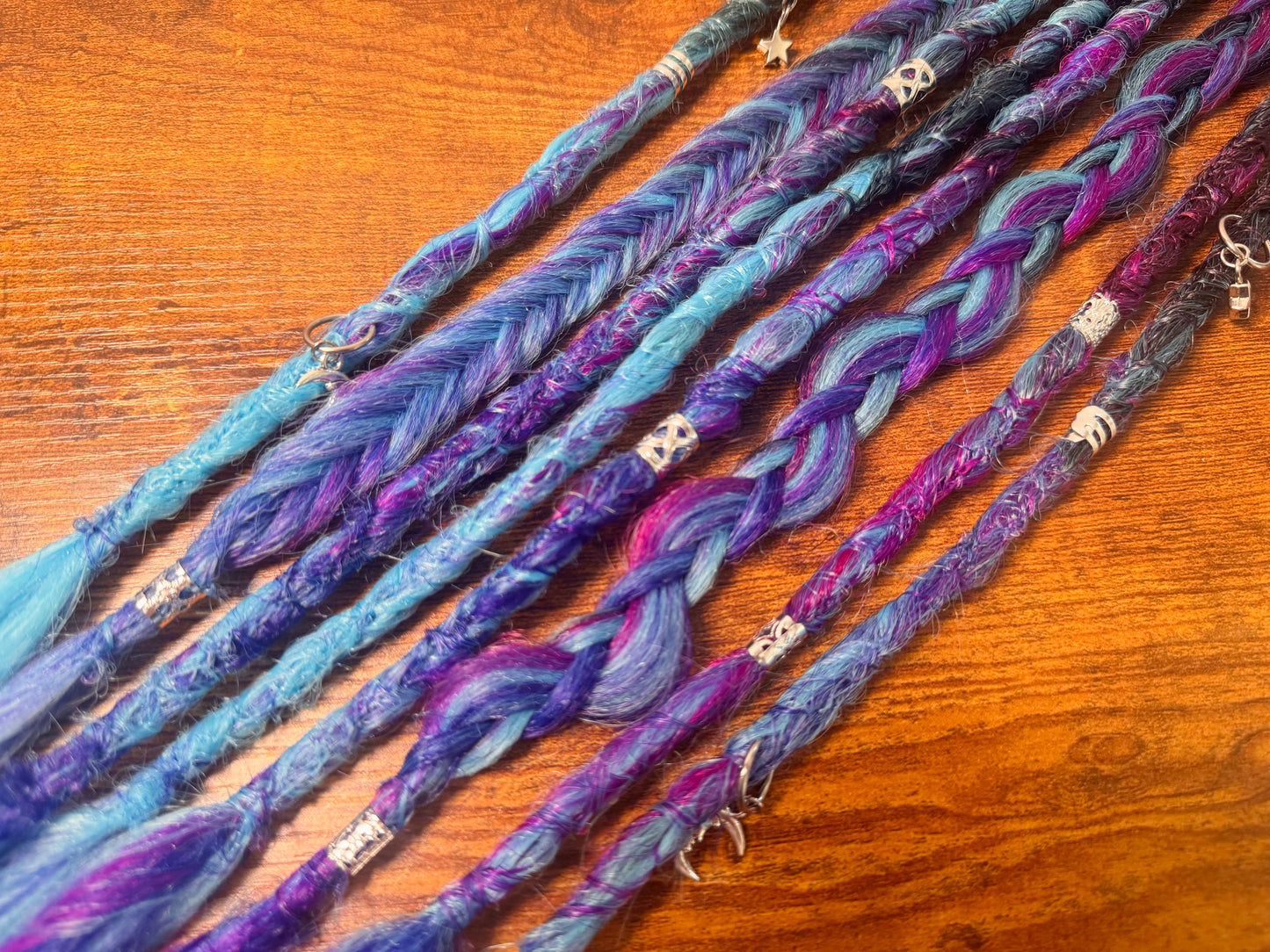 Galaxy Dread Ponytail Custom Set Dreadlocks Synthetic Dread Set