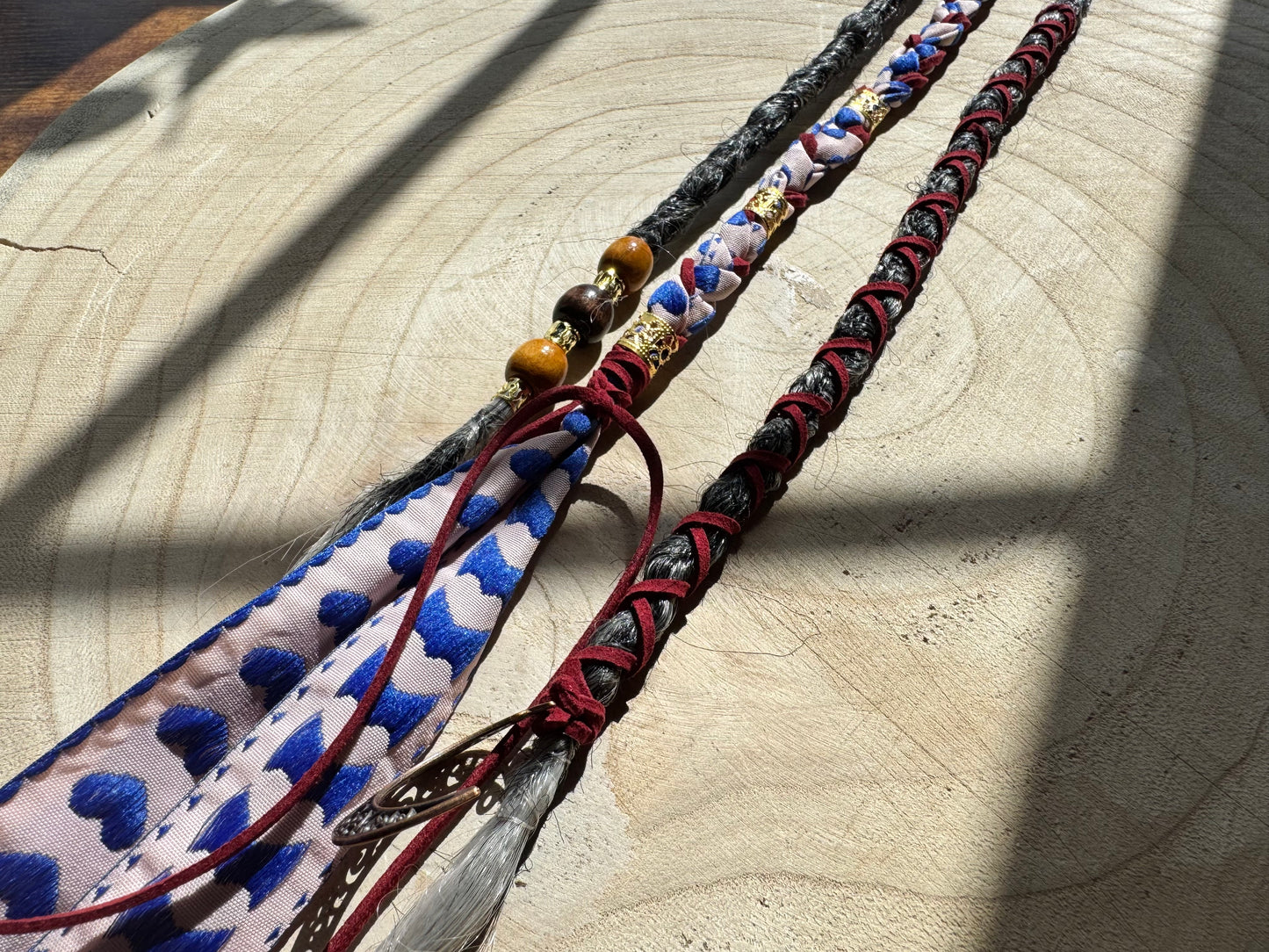 Eden Bloom Clip-In Dreadlocks (2 Locs + Wrap) | Handmade Synthetic Dreads | Easy Install | 22 inch | Boho Festival hair