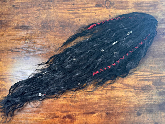 Clip in Dreadlock Ponytail - Black