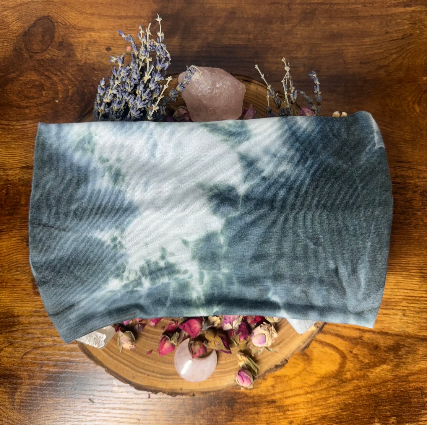 Grey Tie-Dye Extra Stretchy Headband