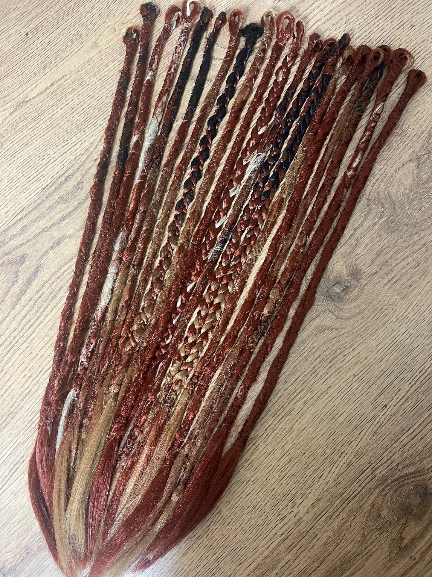 Geri - Ginger Mix Single Ended Dreadlocks