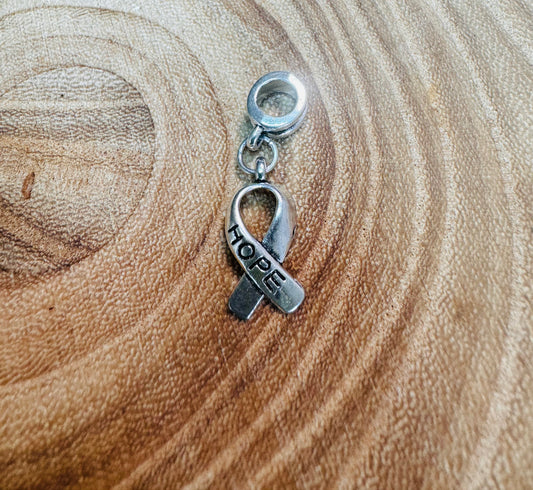 Tibetan Style Alloy Large Hole Dangle Charms Hope