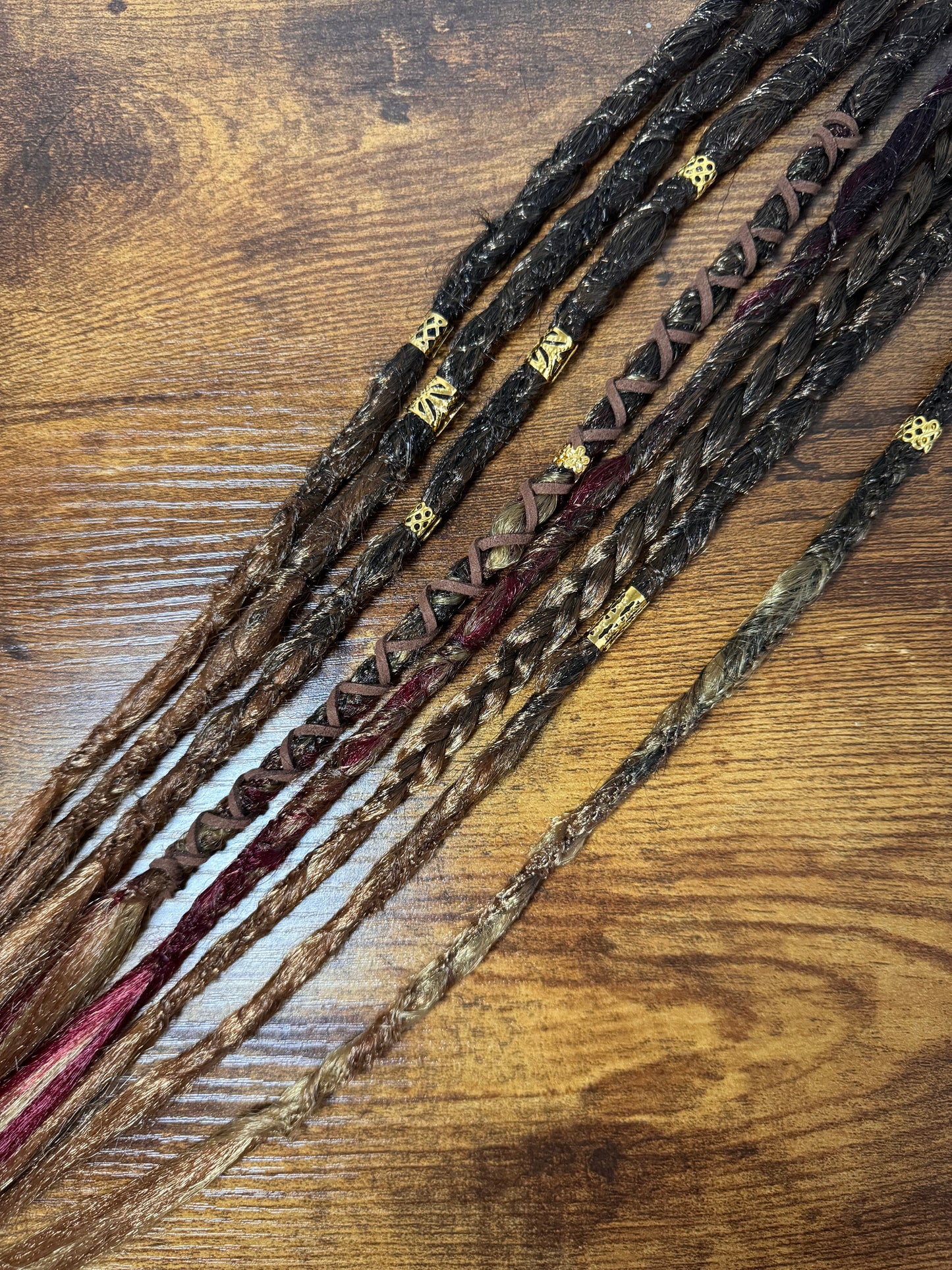 Dora - Elastic Dread Ponytail Custom Set Dreadlocks Synthetic Dread Set