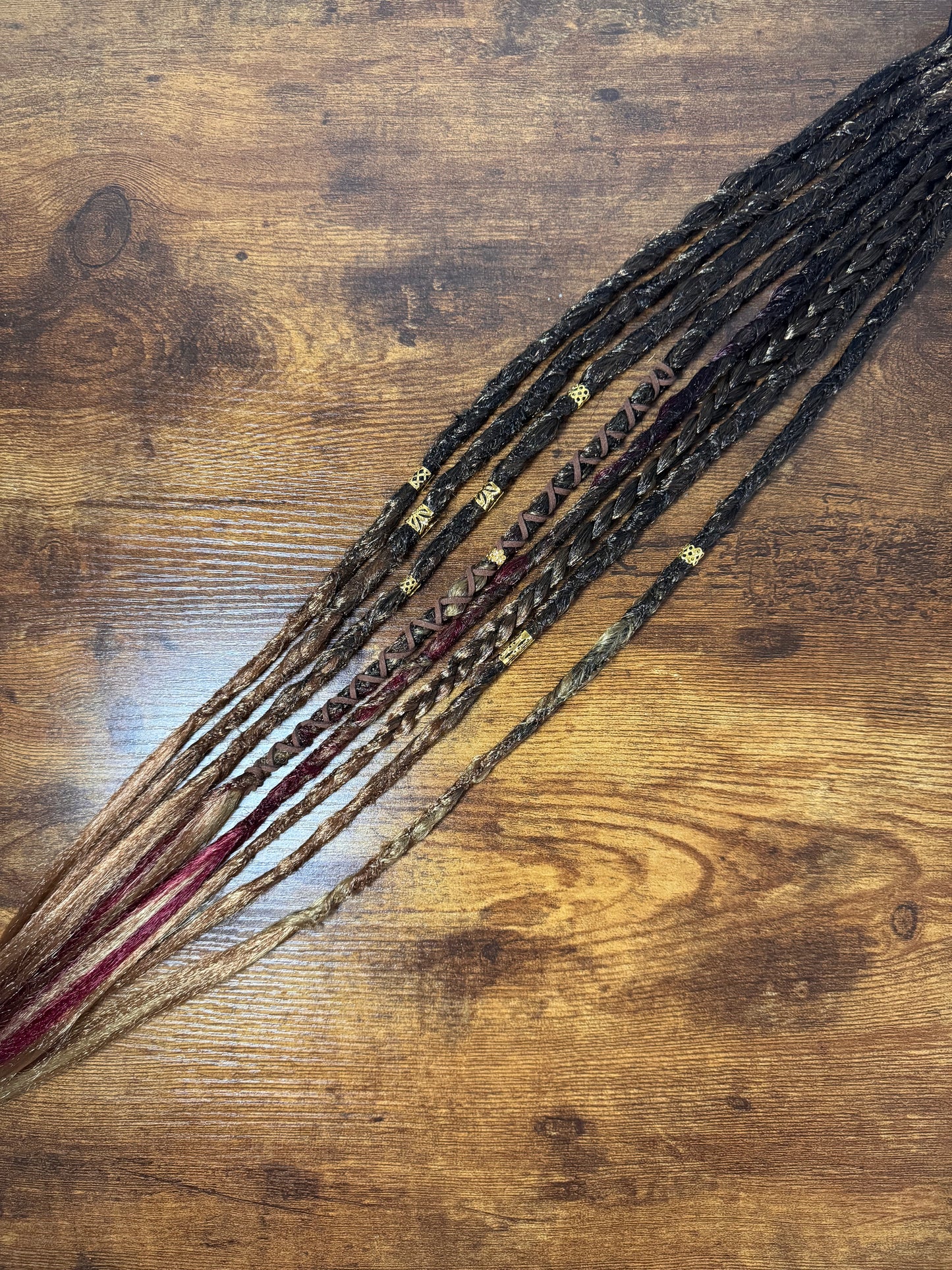 Dora - Elastic Dread Ponytail Custom Set Dreadlocks Synthetic Dread Set