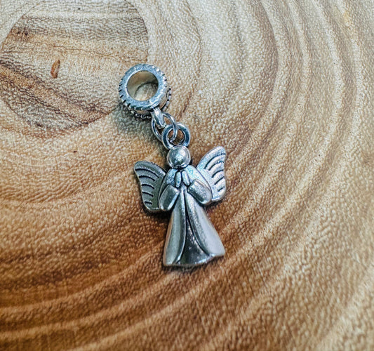 Tibetan Style Alloy Large Hole Dangle Charms Angel