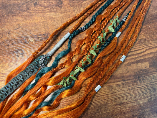 Isolde Elastic Dread Ponytail Custom Set Dreadlocks Synthetic Dread Set