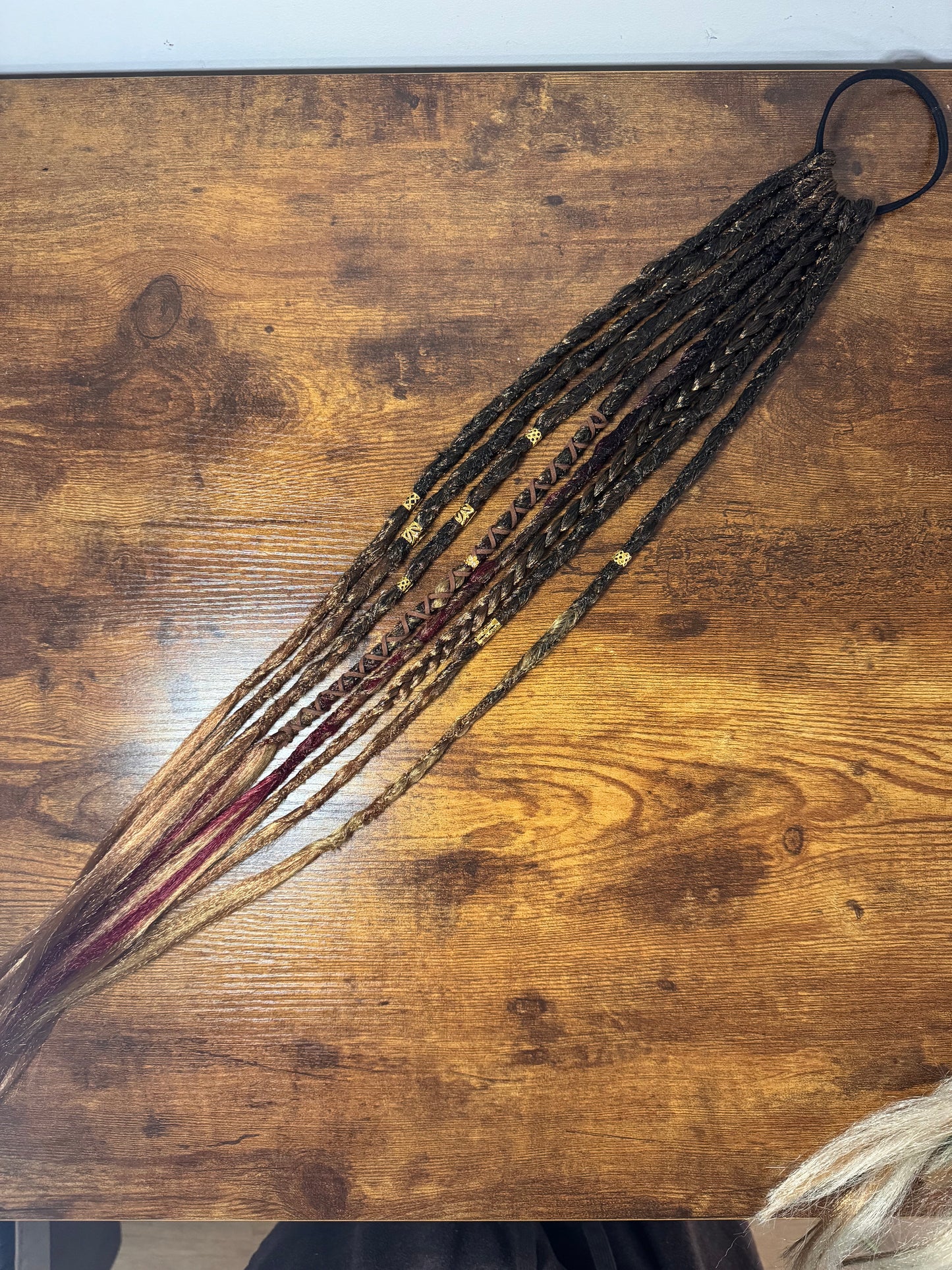 Dora - Elastic Dread Ponytail Custom Set Dreadlocks Synthetic Dread Set
