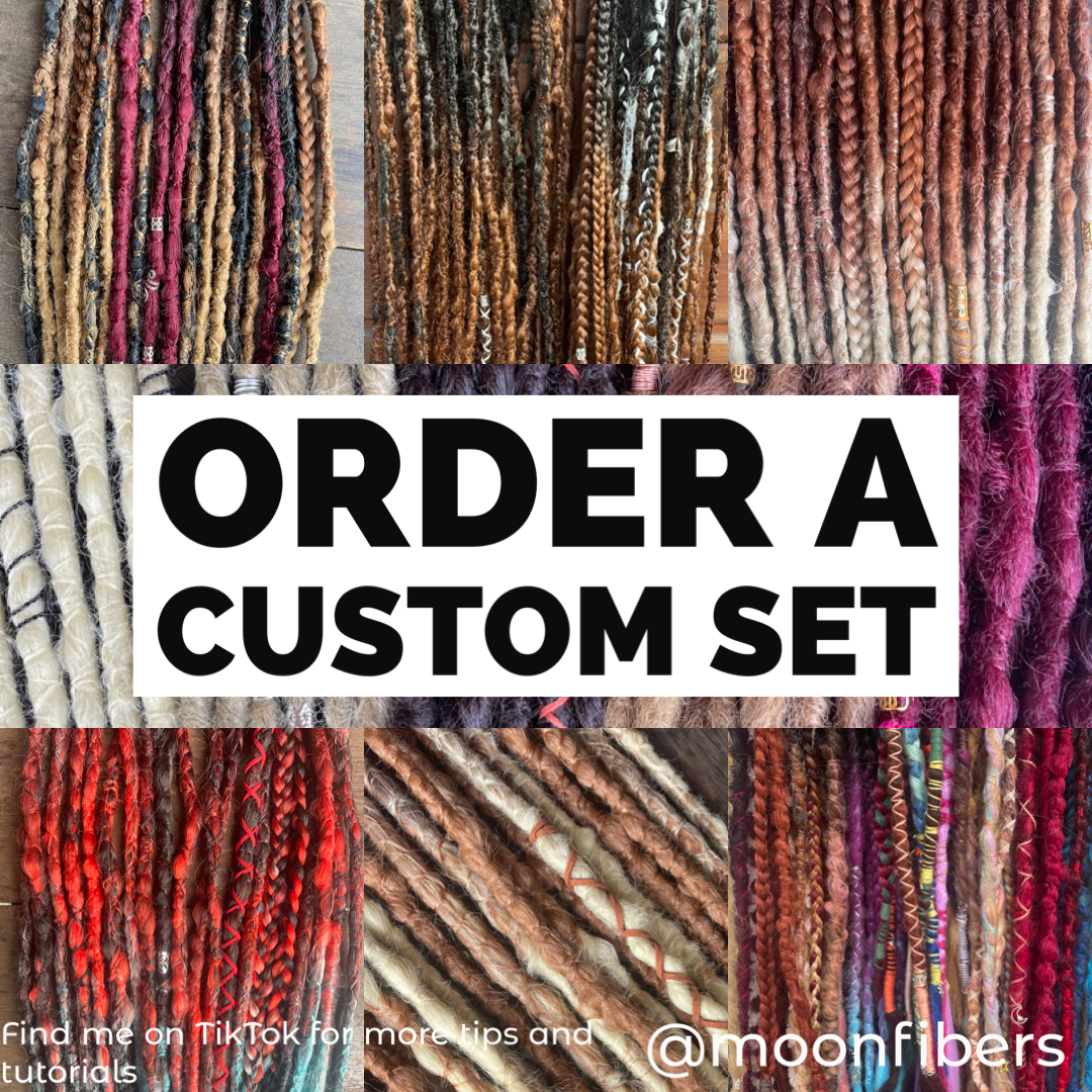 Create Your Own Custom Set Synthetic Double Ended Dreadlocks Synthetic Dread Set Dreadlocks
