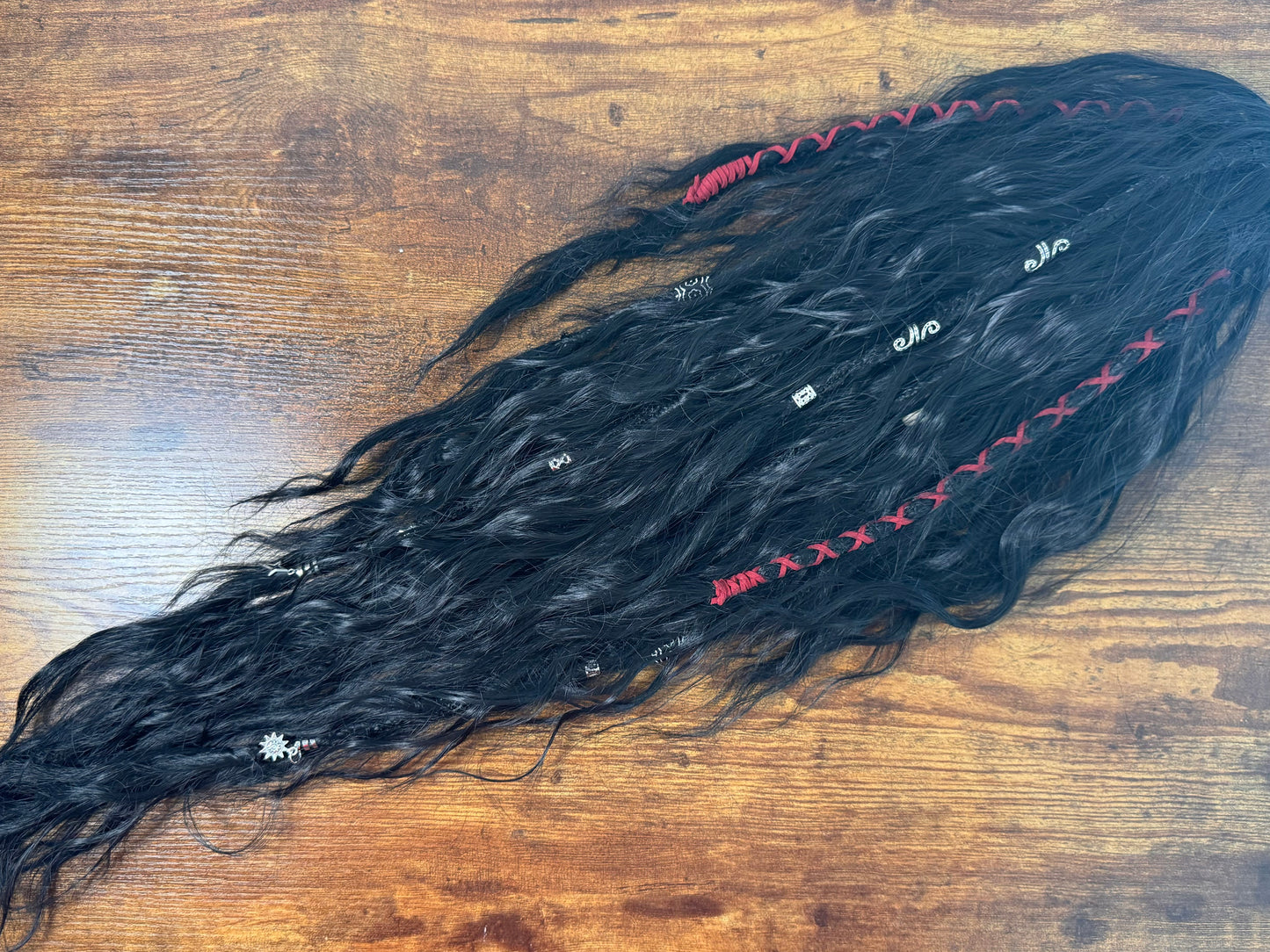 Clip in Dreadlock Ponytail - Black