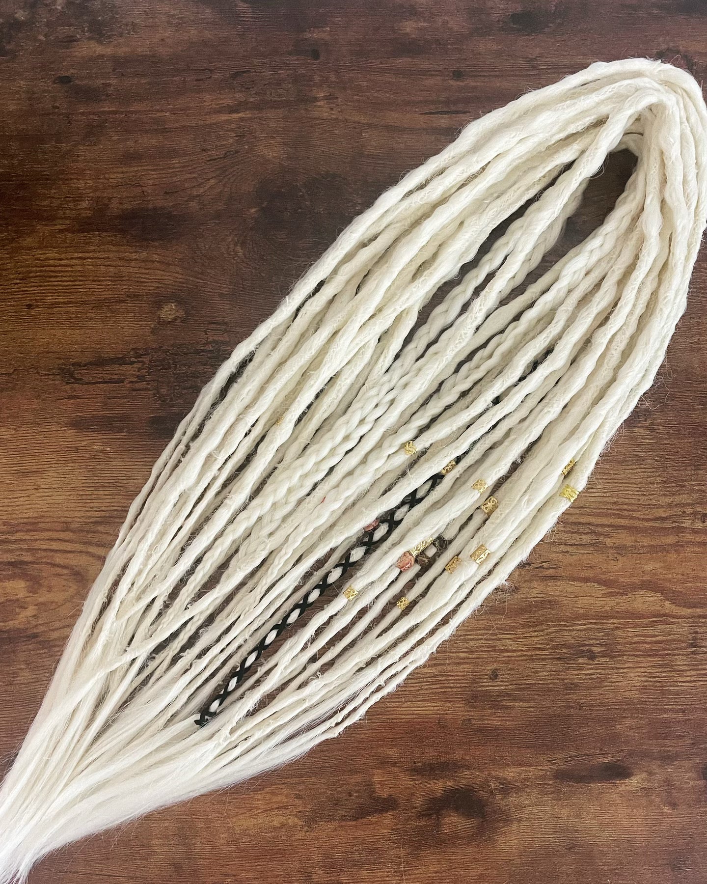 Bridget - Light Blonde Dreadlock Extensions Synthetic Double Ended Dreadlocks Synthetic Dread Set Light  Blonde  - Ombré