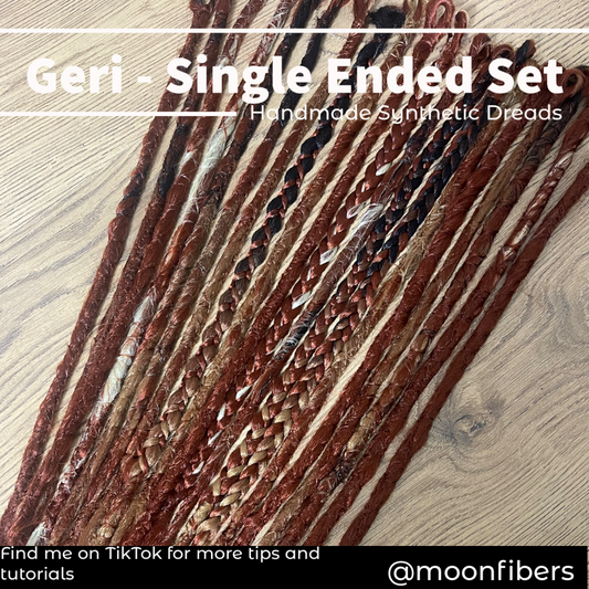 Geri - Ginger Mix Single Ended Dreadlocks