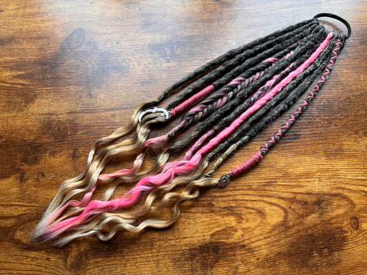 Rosin Dread Ponytail Custom Set Dreadlocks Synthetic Dread Set
