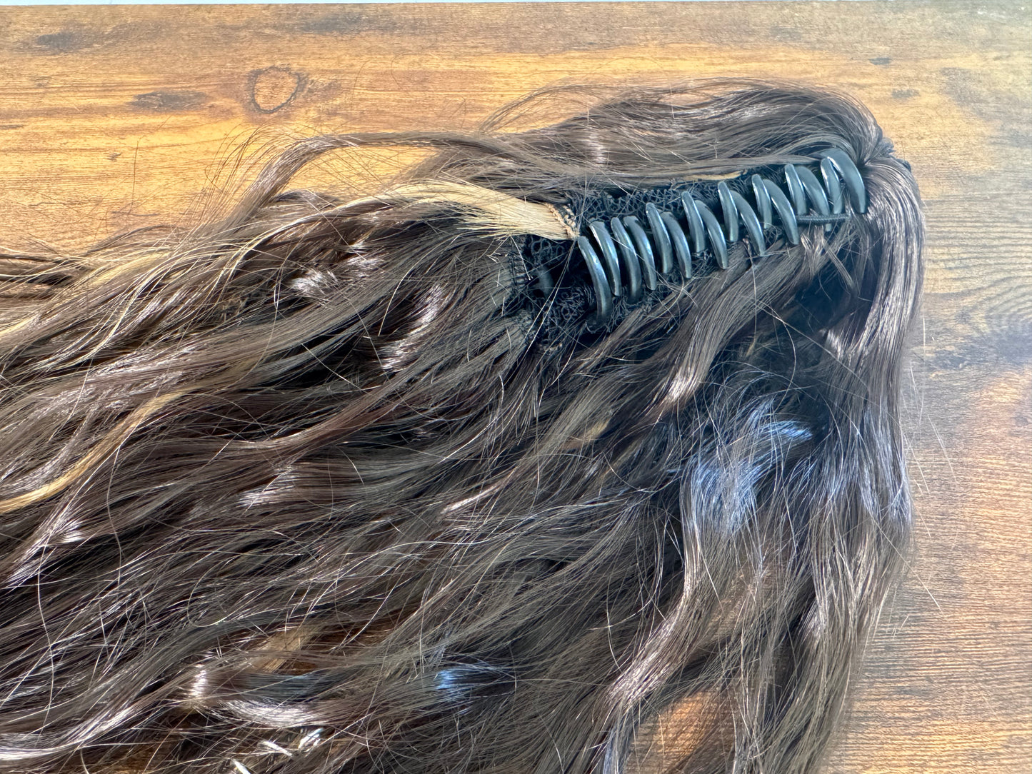 Clip in Dreadlock Ponytail - Brown Blonde Mix