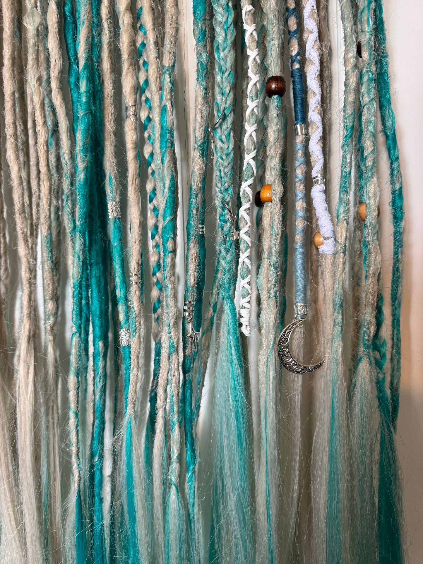 Salt - Full Double Ended Dreadlock Extension Set - limited edition - Ready to Ship