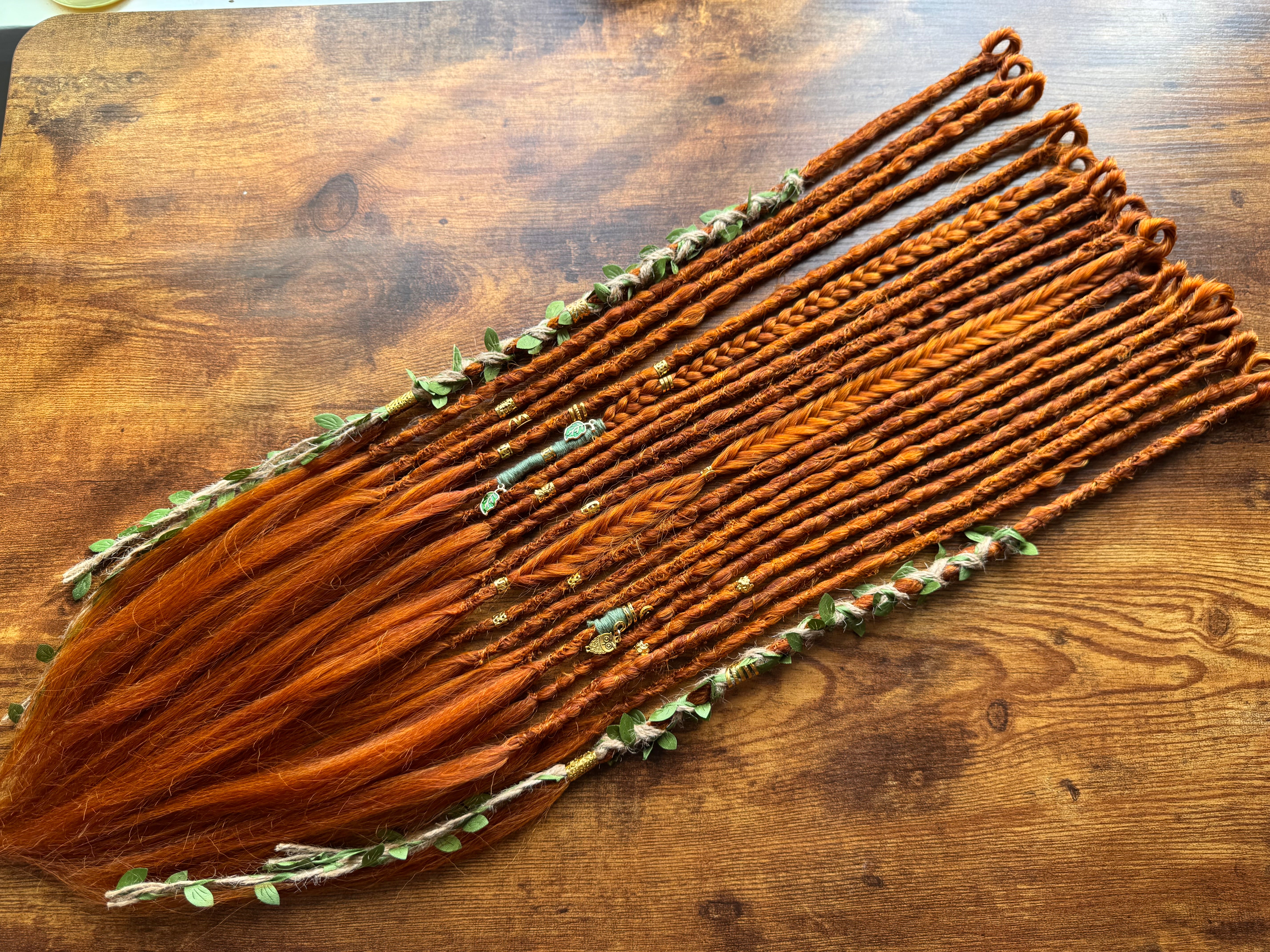 Phoenix Partial Set Single Ended Dreadlocks – MoonFibersArt