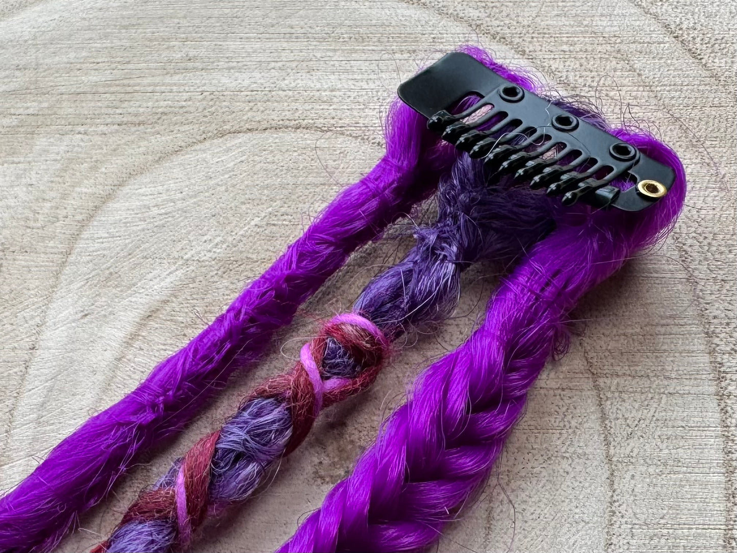 Tansy Clip-In Dreadlocks  | Handmade Synthetic Dreads | Easy Install | 14 inch | Boho Festival hair