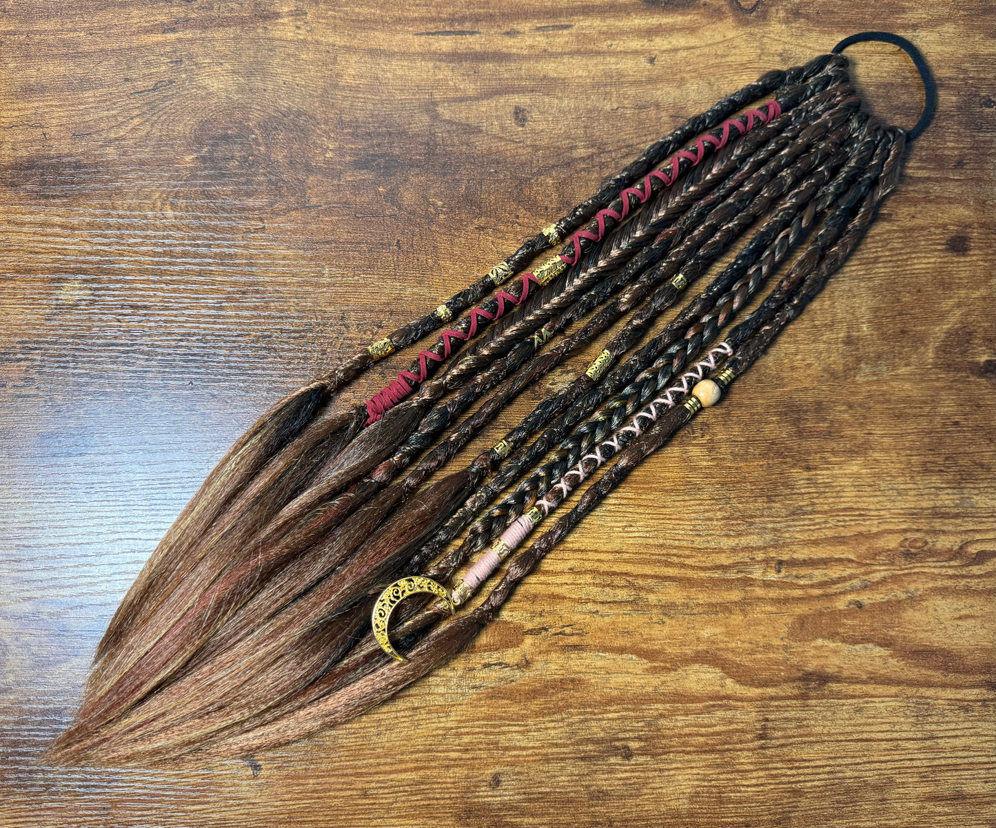 Tawny Dread Ponytail Custom Set Dreadlocks Synthetic Dread Set