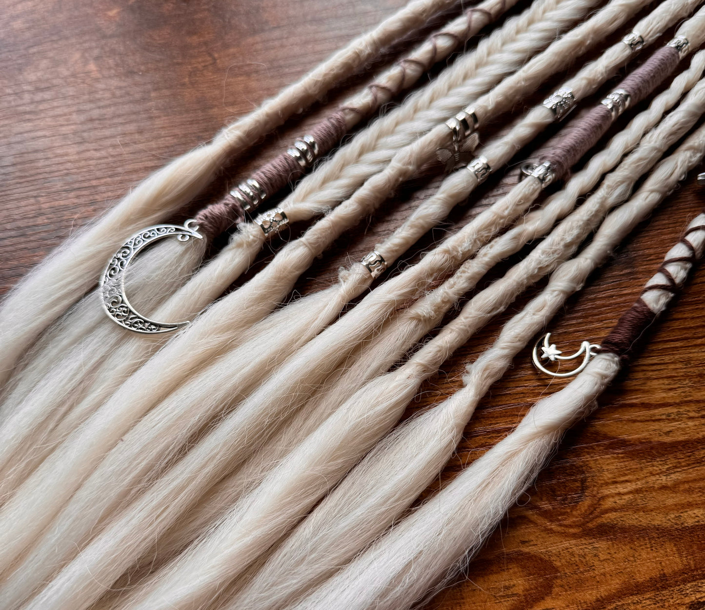 Blanca Dread Ponytail Custom Set Dreadlocks Synthetic Dread Set
