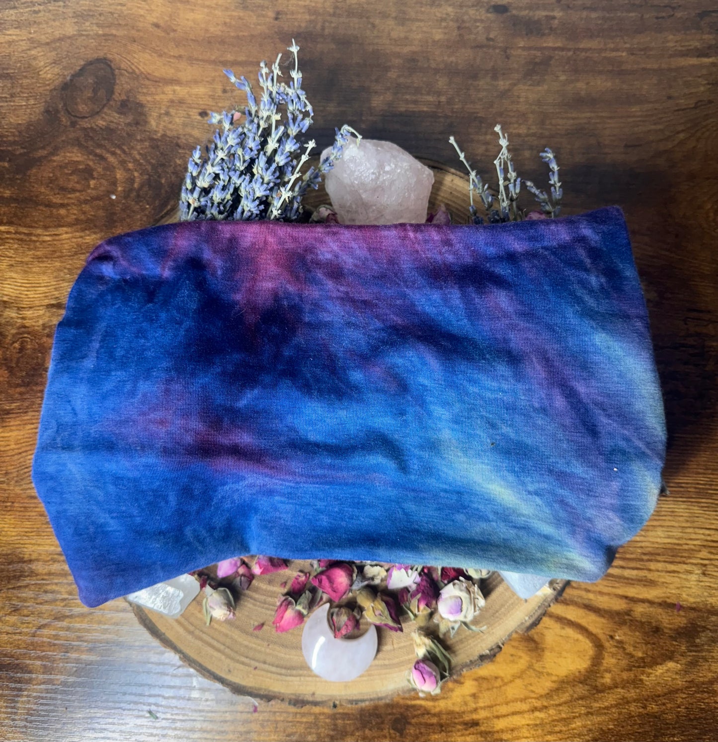 Blue & Purple Tie-Dye Extra Stretchy Headband