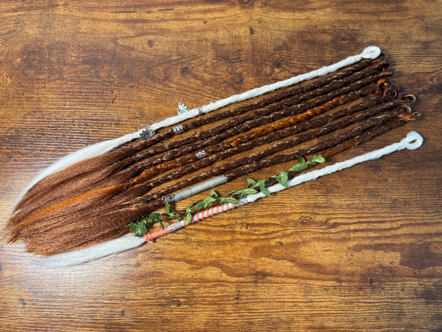 Pecan Single Ended Dreadlocks