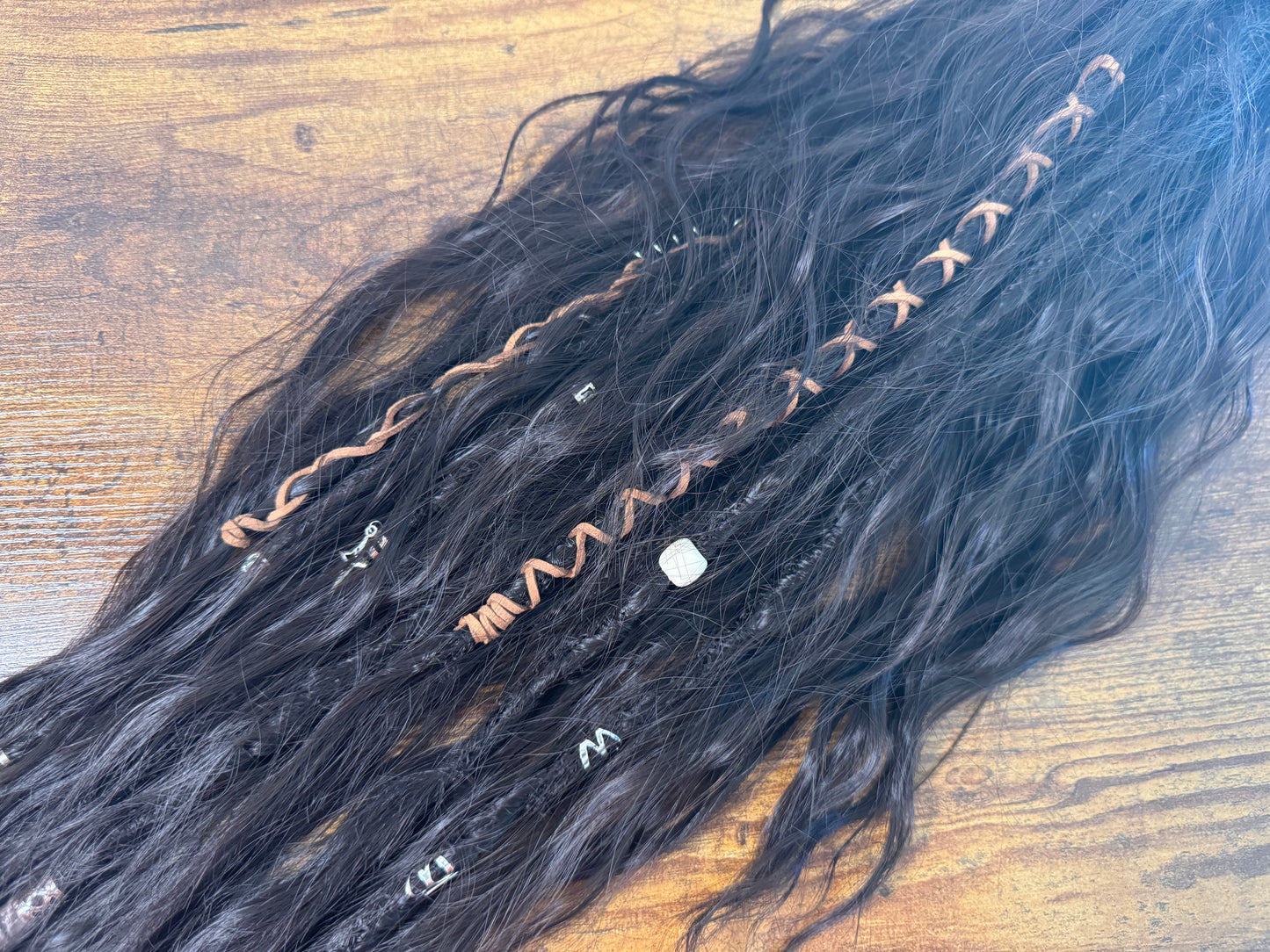 Clip in Dreadlock Ponytail - Dark Brown