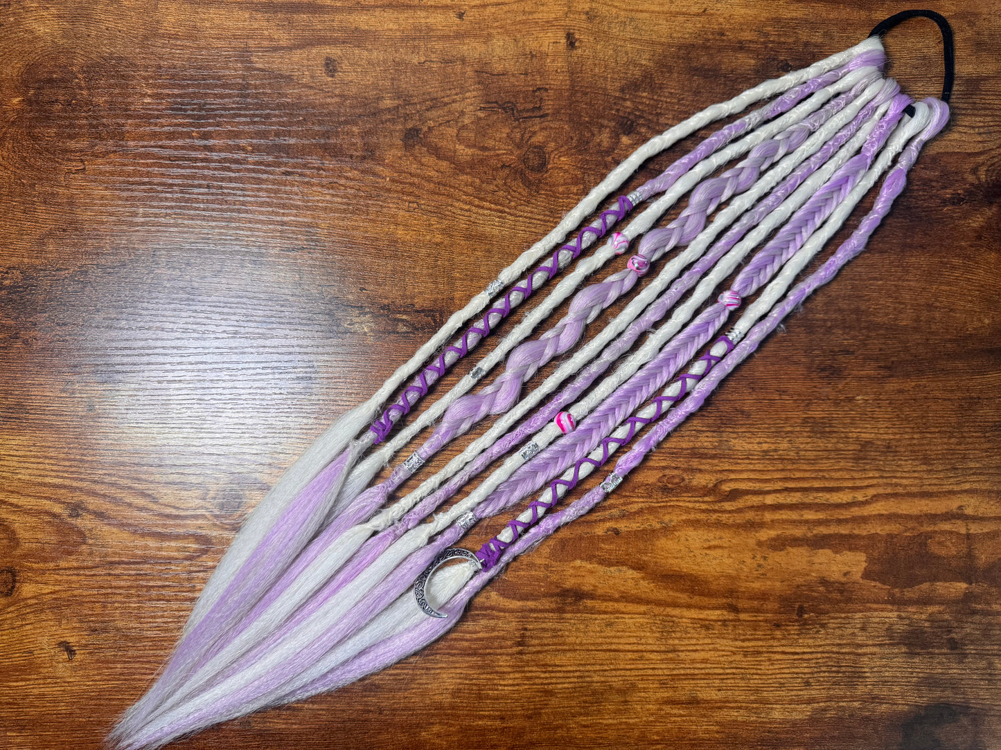 Lavender Dread Ponytail Custom Set Dreadlocks Synthetic Dread Set