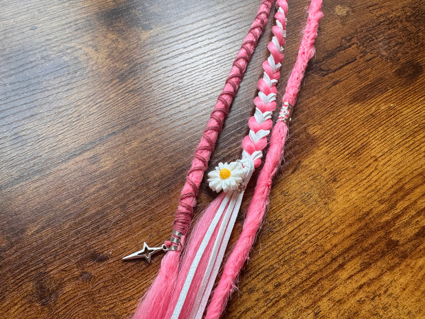 Clip in Dreads - Braids - Rose