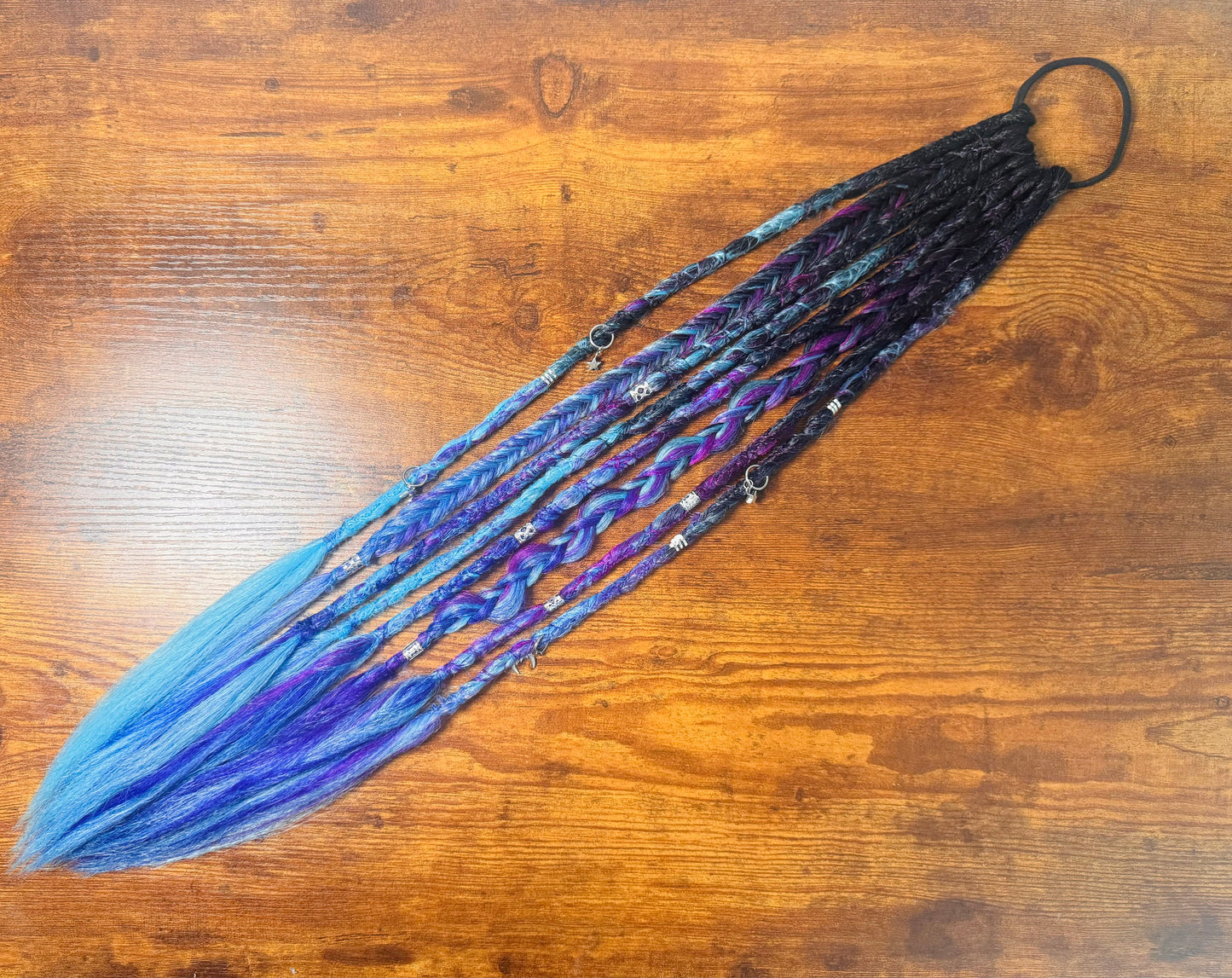 Galaxy Dread Ponytail Custom Set Dreadlocks Synthetic Dread Set