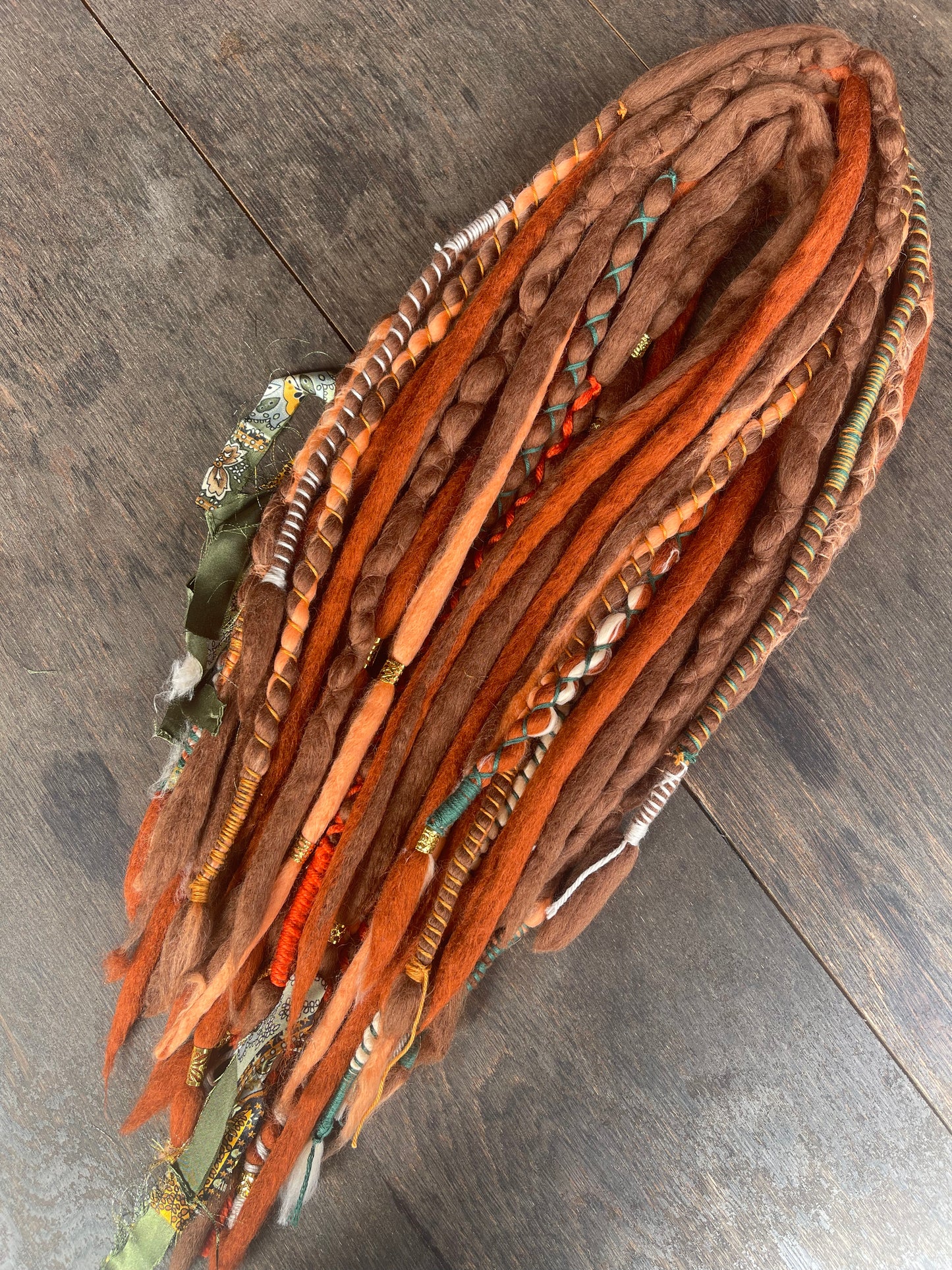 Pixie Wool Dreadlock Set - 20 Double Ended Wool dreadlocks