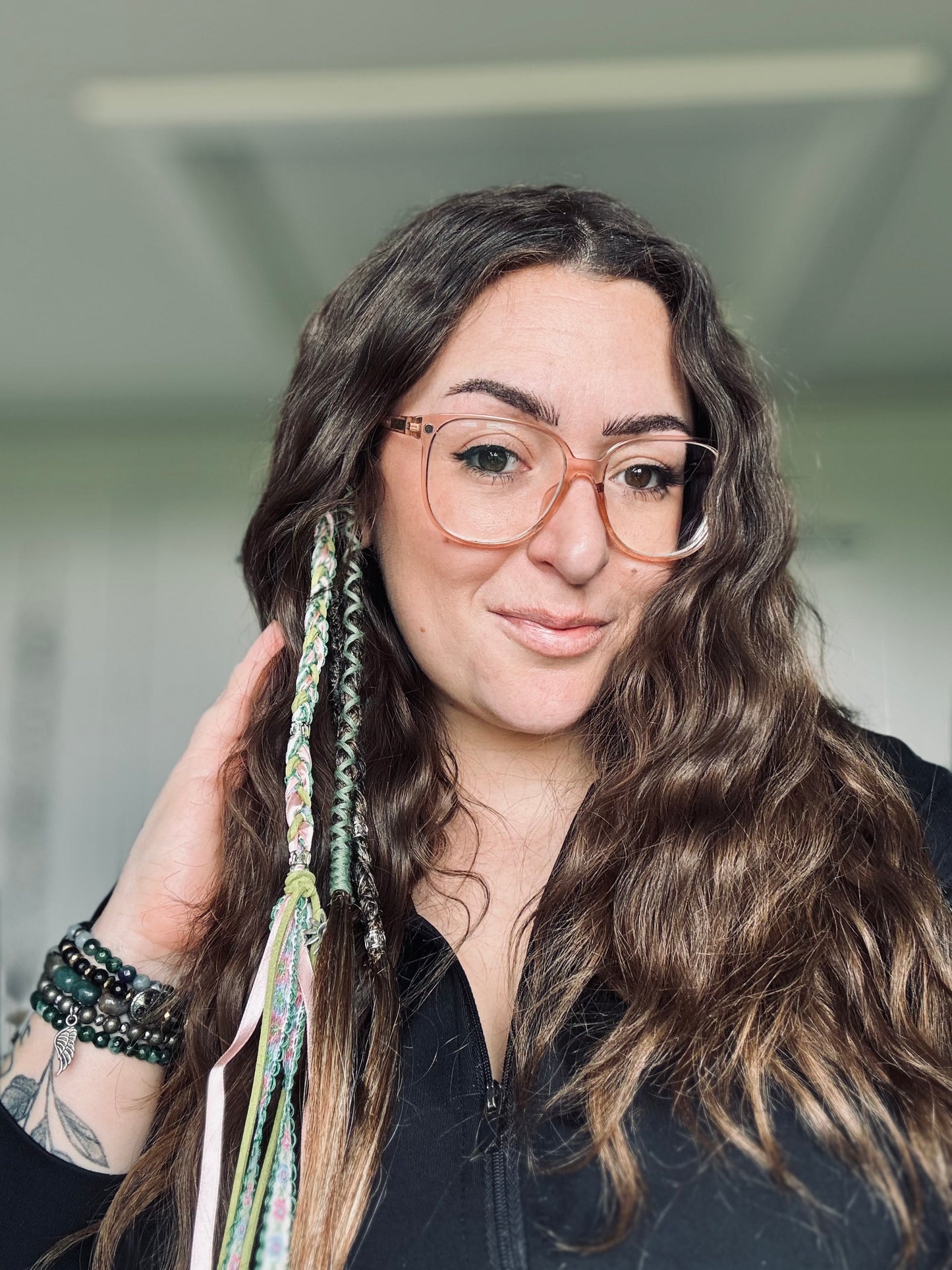 Custom Clip-In Dreadlocks – Synthetic Double Dreads with Hair Wrap – Handmade & Fully Customisable