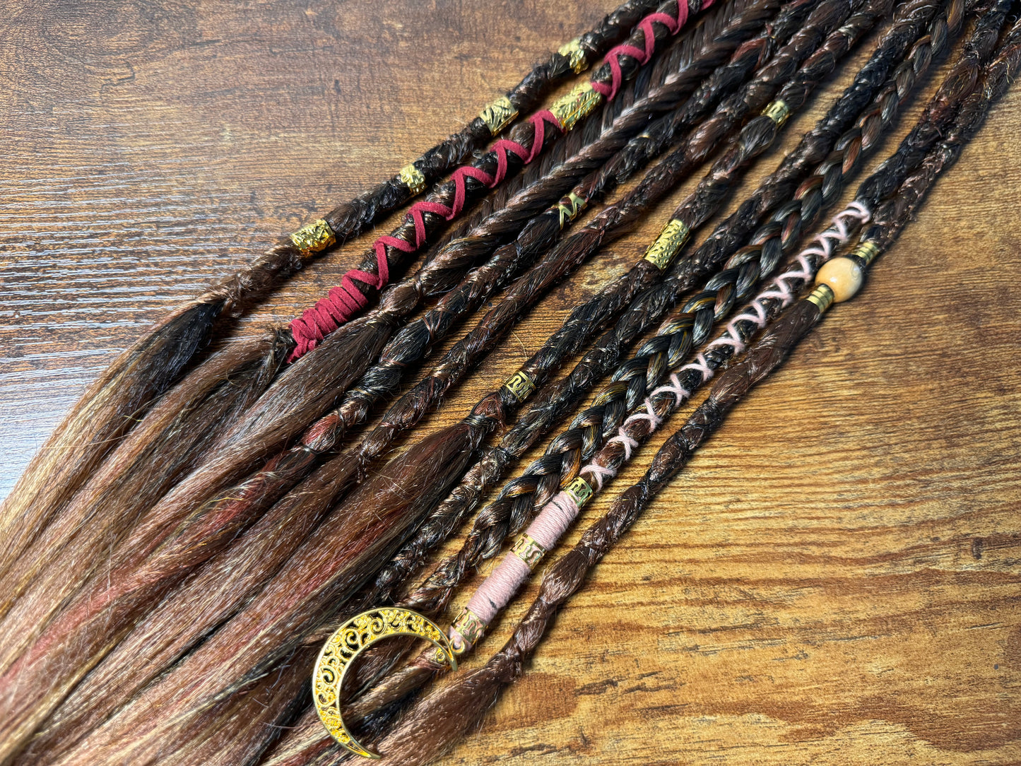 Tawny Dread Ponytail Custom Set Dreadlocks Synthetic Dread Set