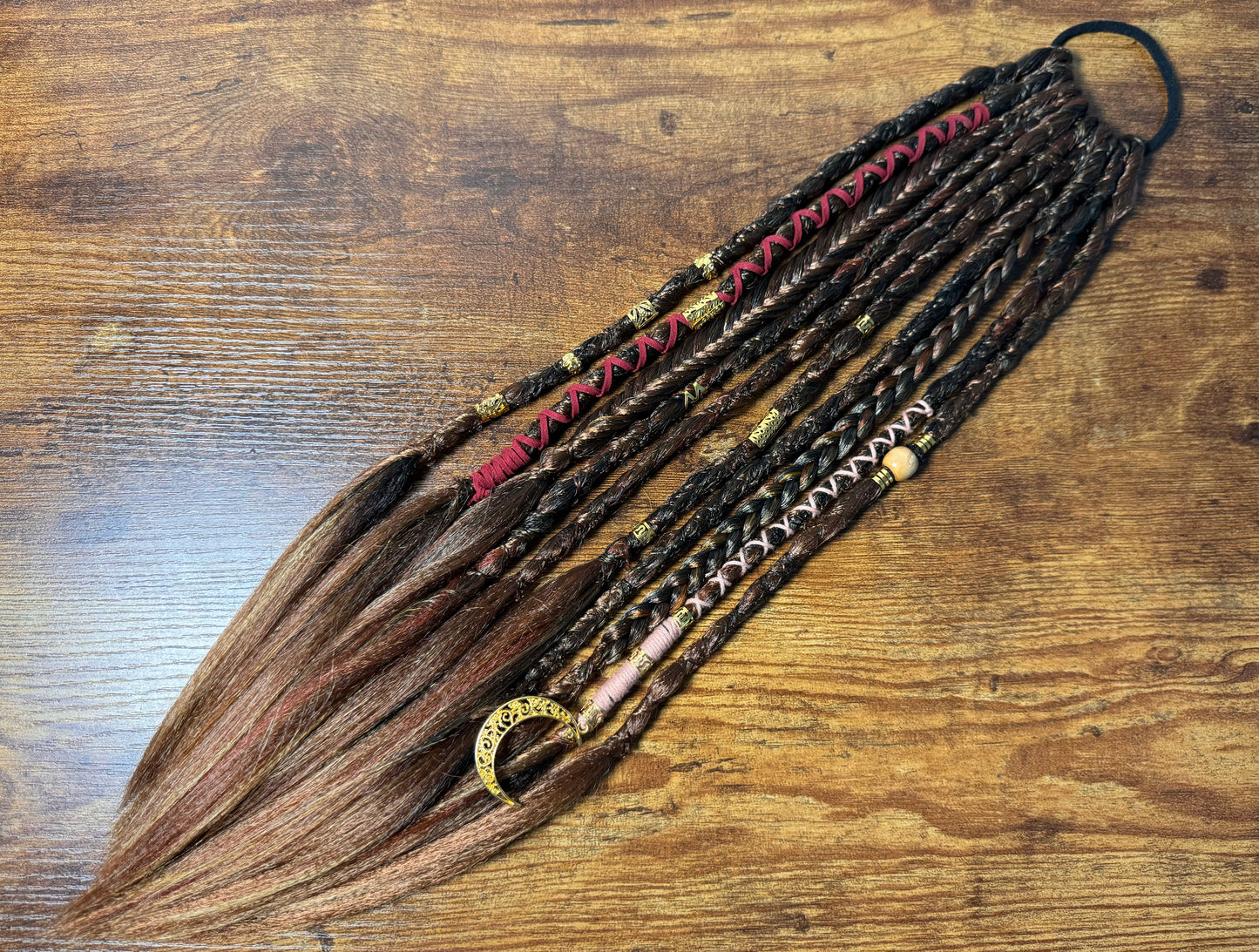 Tawny Dread Ponytail Custom Set Dreadlocks Synthetic Dread Set