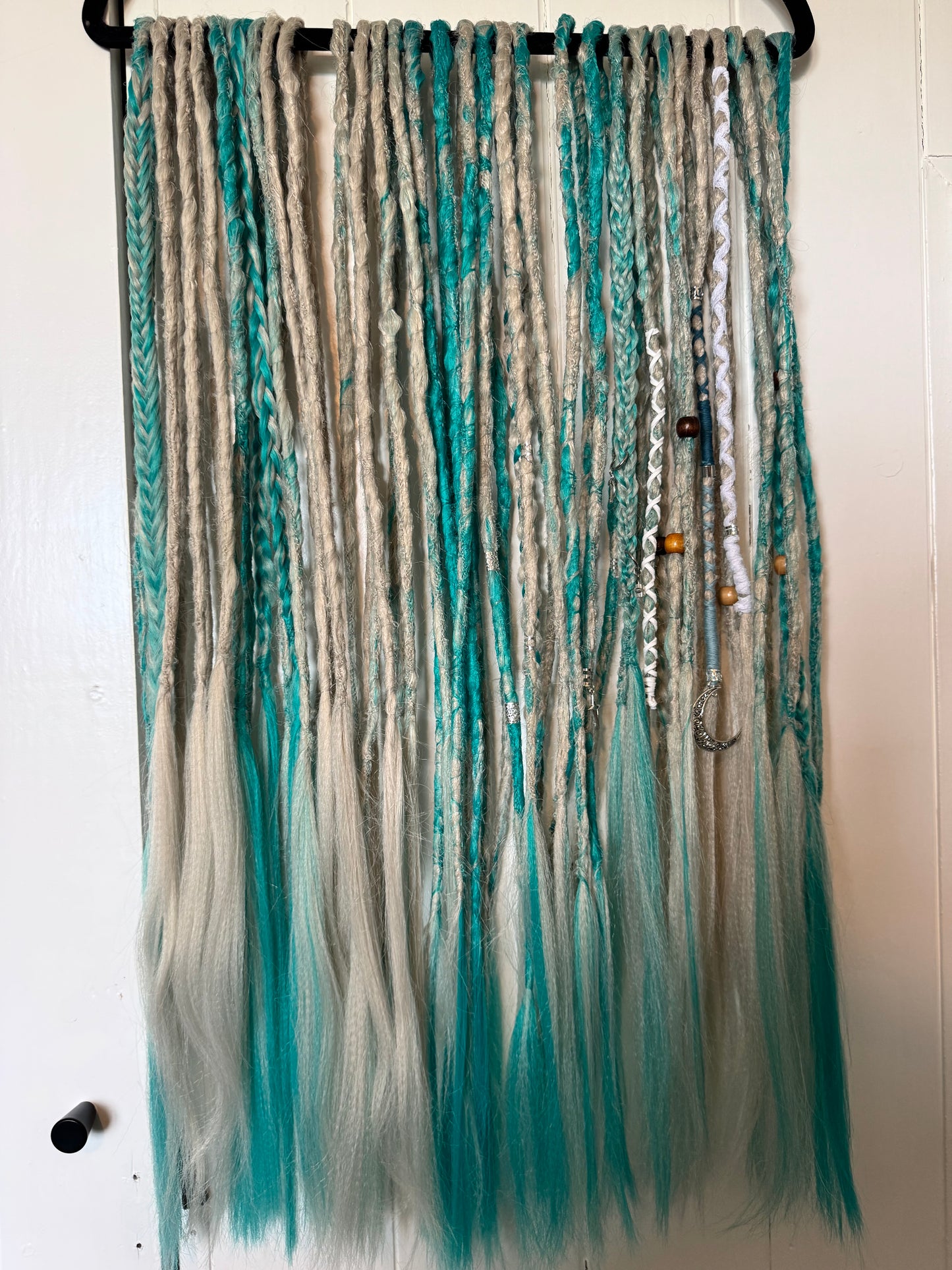 Salt - Full Double Ended Dreadlock Extension Set - limited edition - Ready to Ship