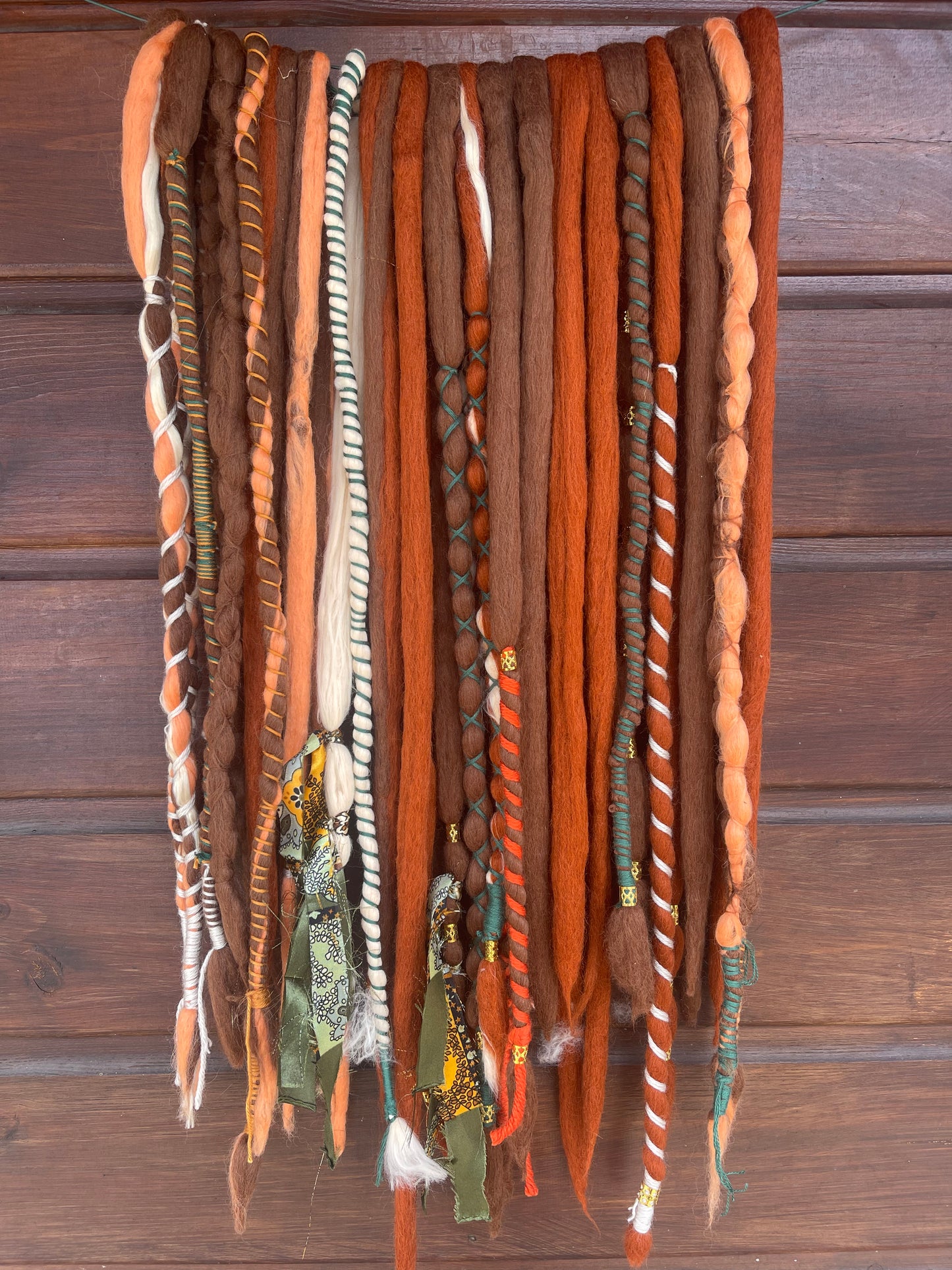 Pixie Wool Dreadlock Set - 20 Double Ended Wool dreadlocks