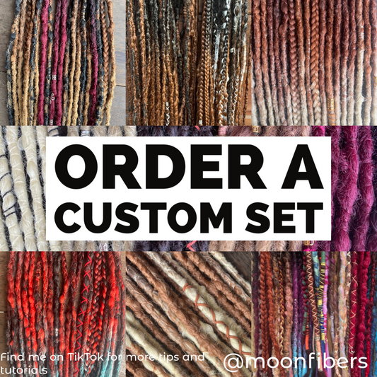 A Custom Set of Dreadlock Extensions - Create Your Own Custom Set Synthetic Double Ended Dreadlocks Synthetic Dread Set Dreadlocks