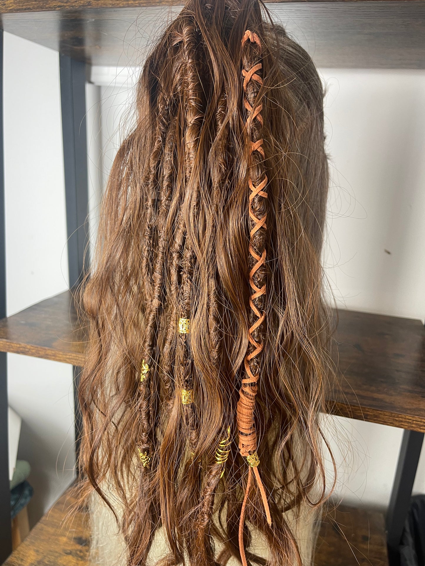 Clip in Dreadlock Ponytail - Brown