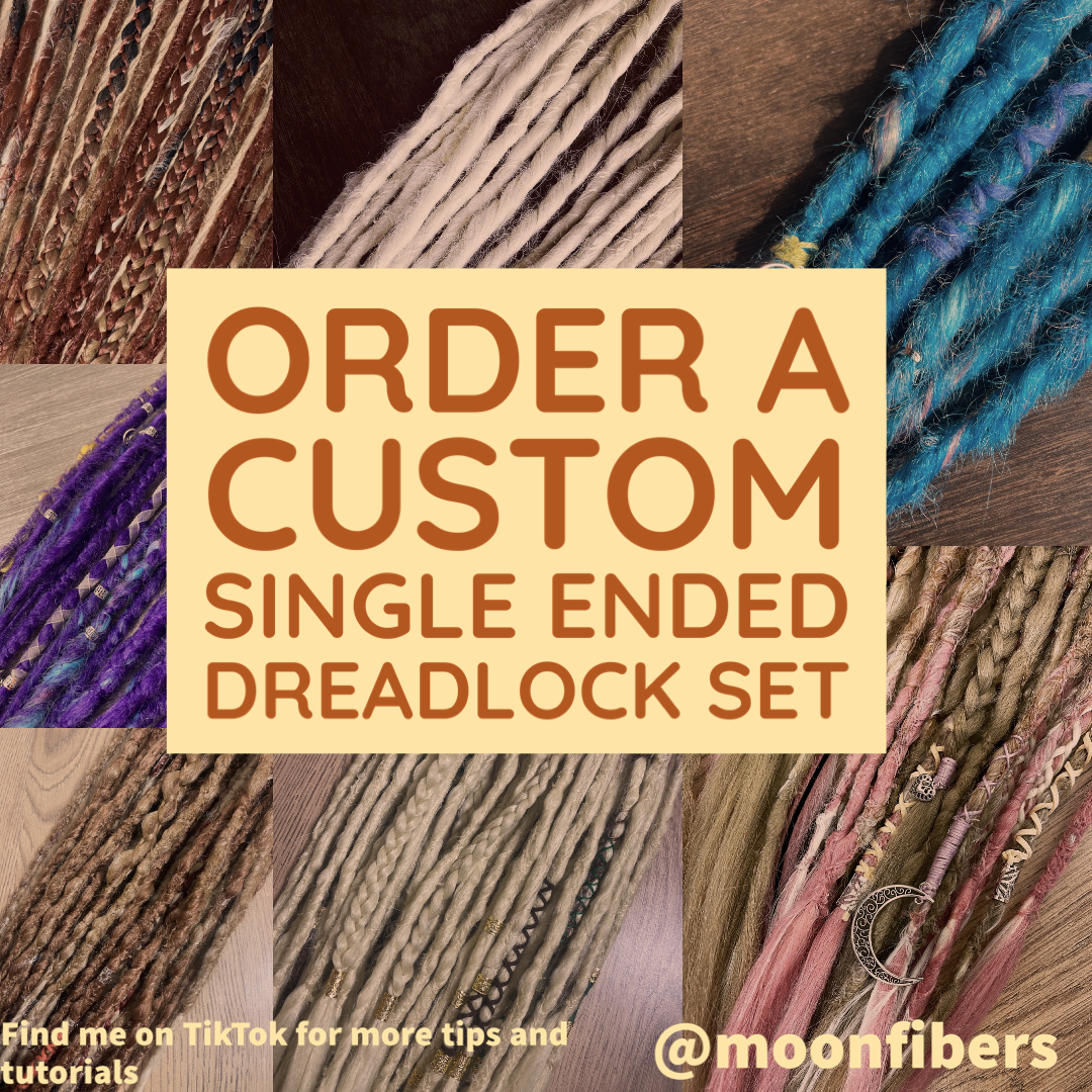 Custom Sets (Any Colours) Single Ended Dreadlocks