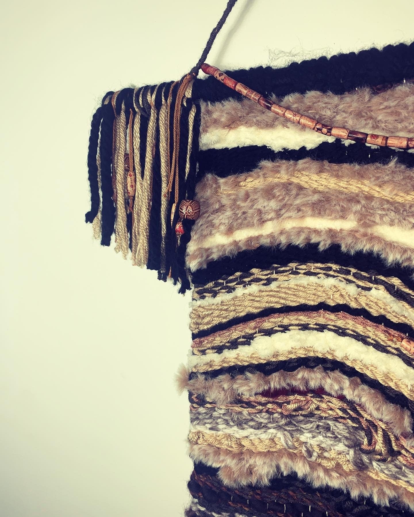 Handcrafted Pachamama Weave - Earth Hanging Wall Fiber Art Wall Art